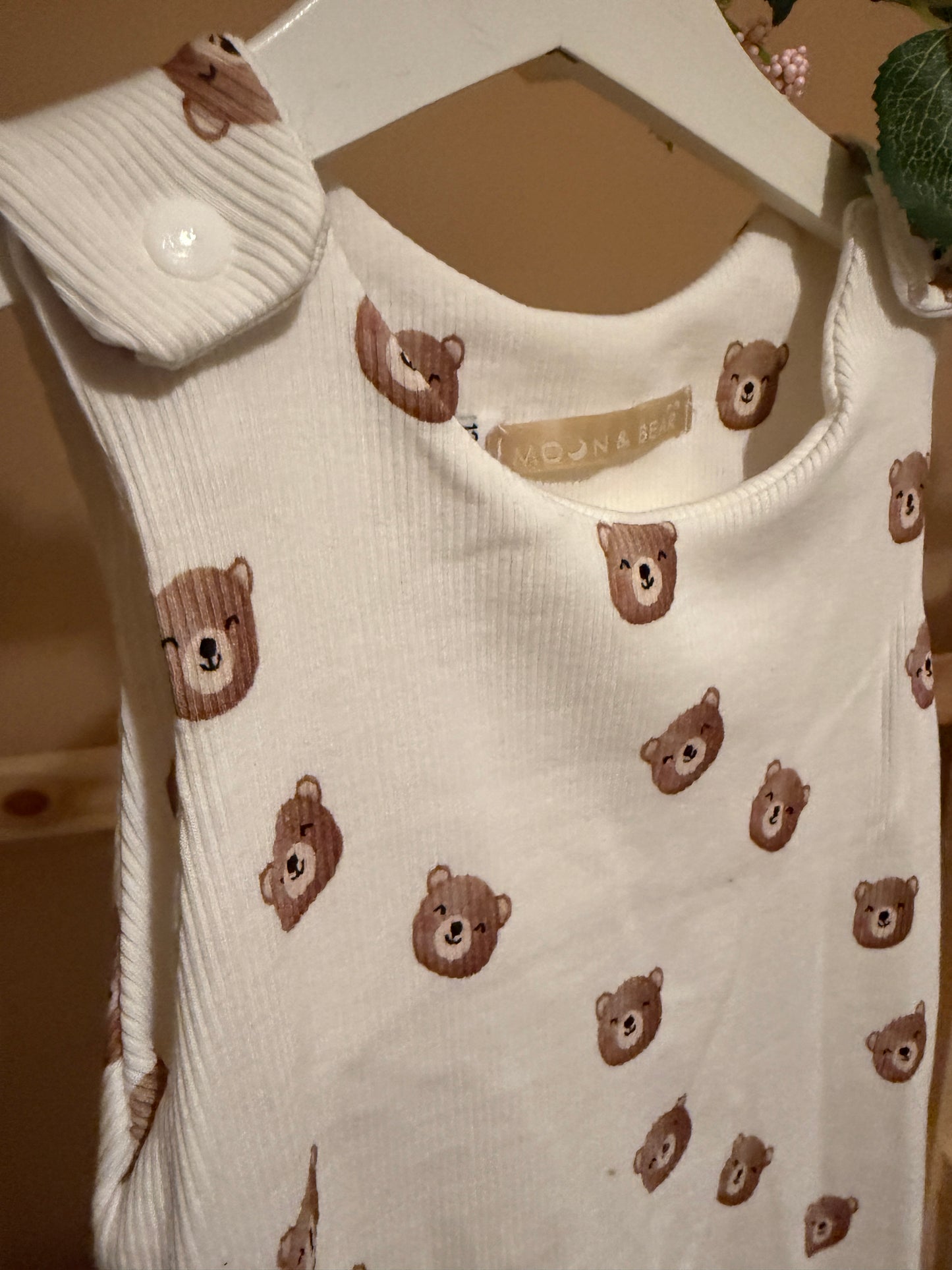 BEAR RIBBED HAREM ROMPER