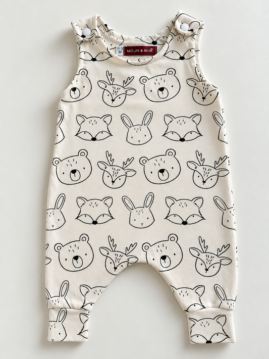 FOREST FRIENDS HAREM ROMPER