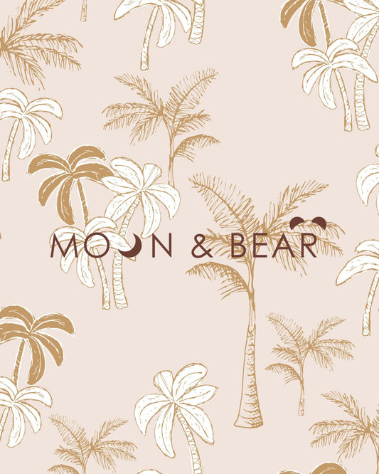 Palm Trees Neutral HAREM ROMPER