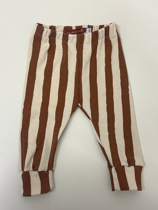 Ribbed Stripe Neutral LEGGINGS