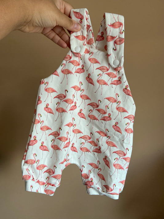 Flamingo Short Dungarees