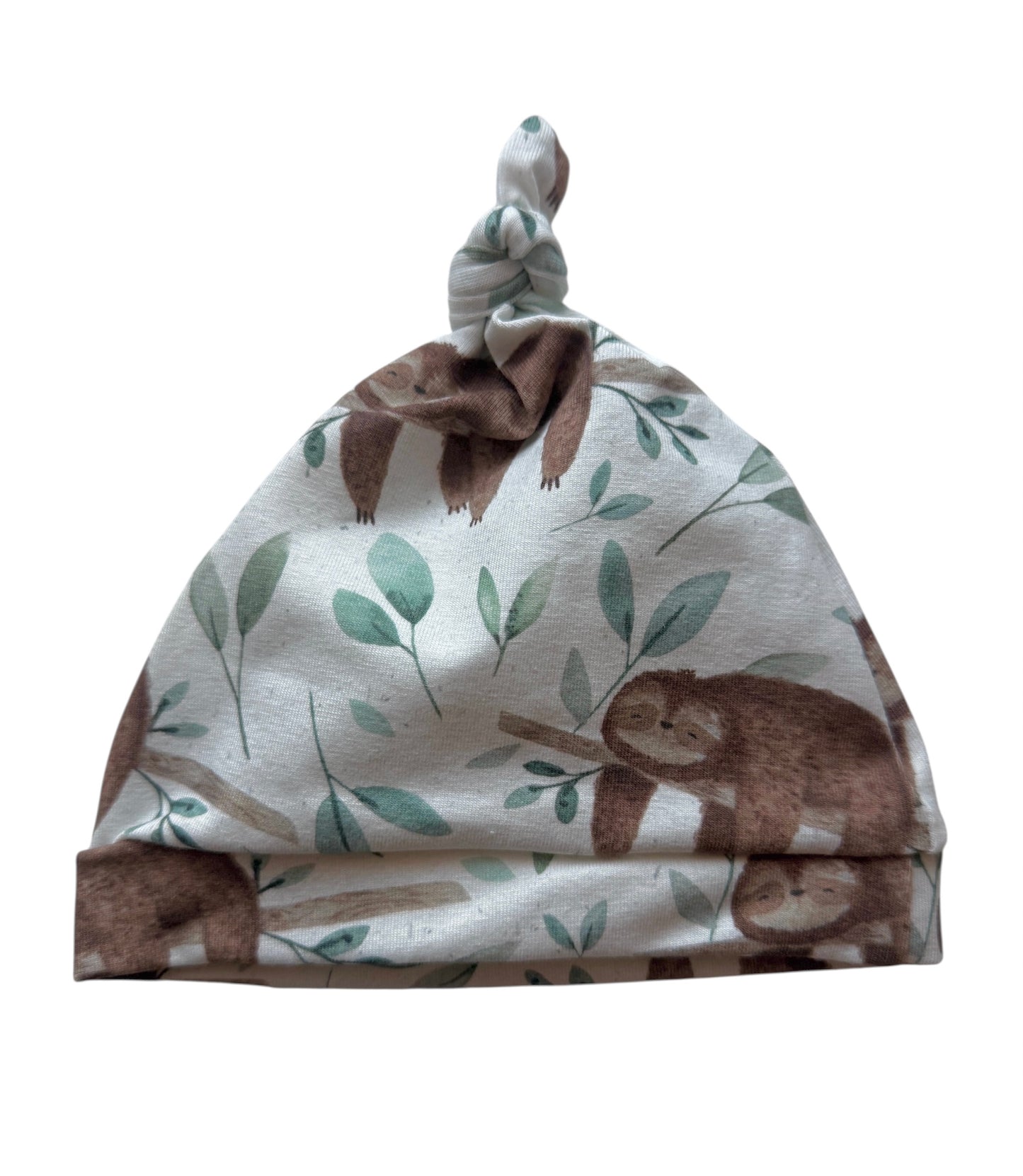SLOTH BABY KNOT HAT