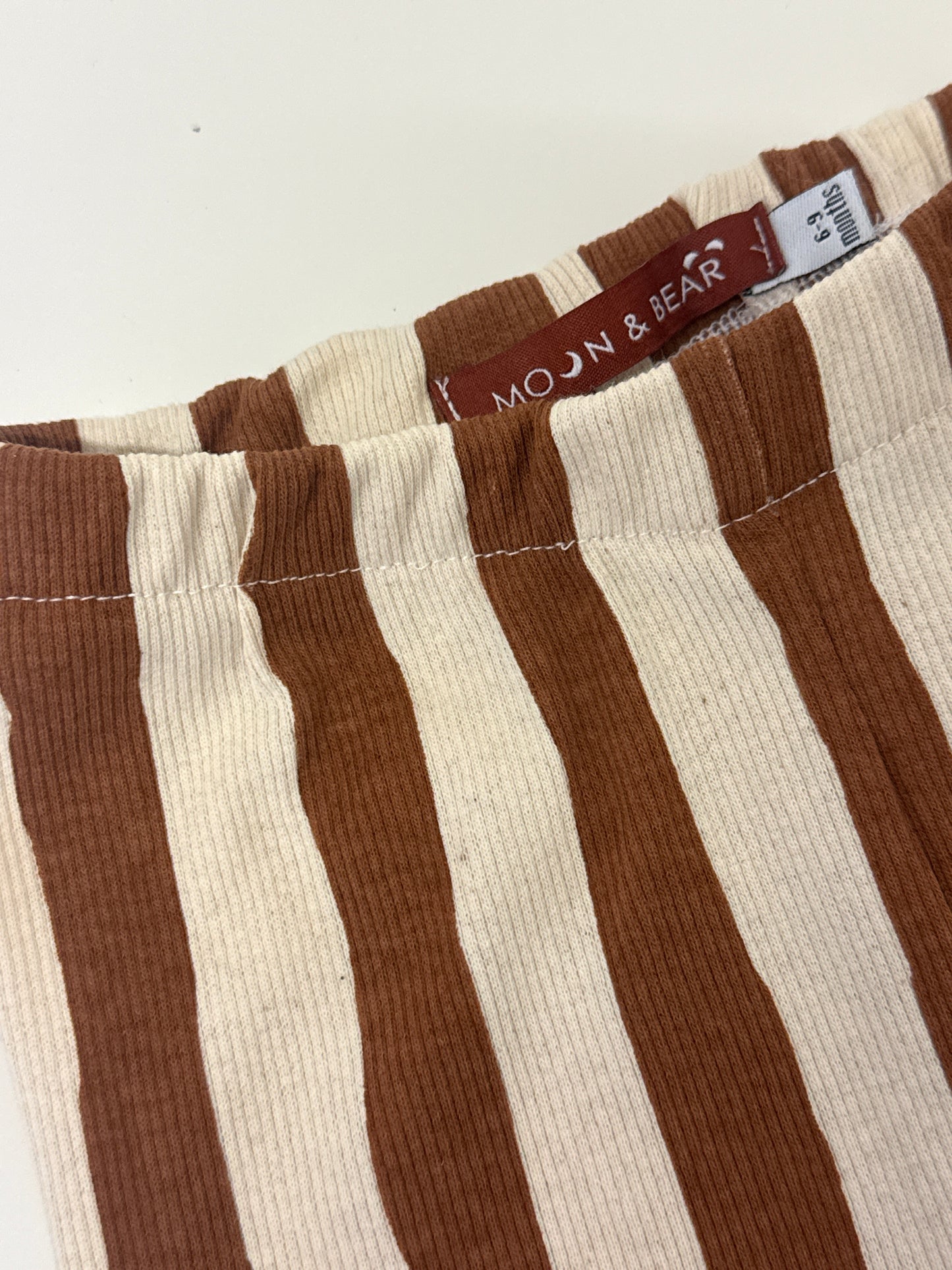Ribbed Stripe Neutral LEGGINGS