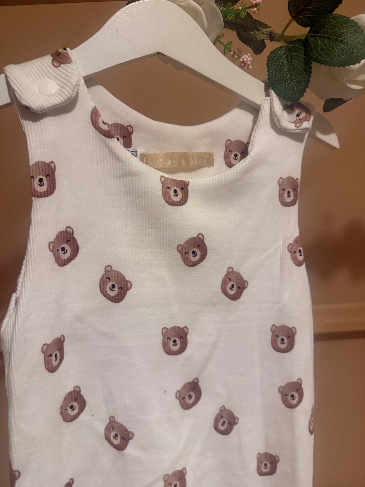 BEAR RIBBED HAREM ROMPER