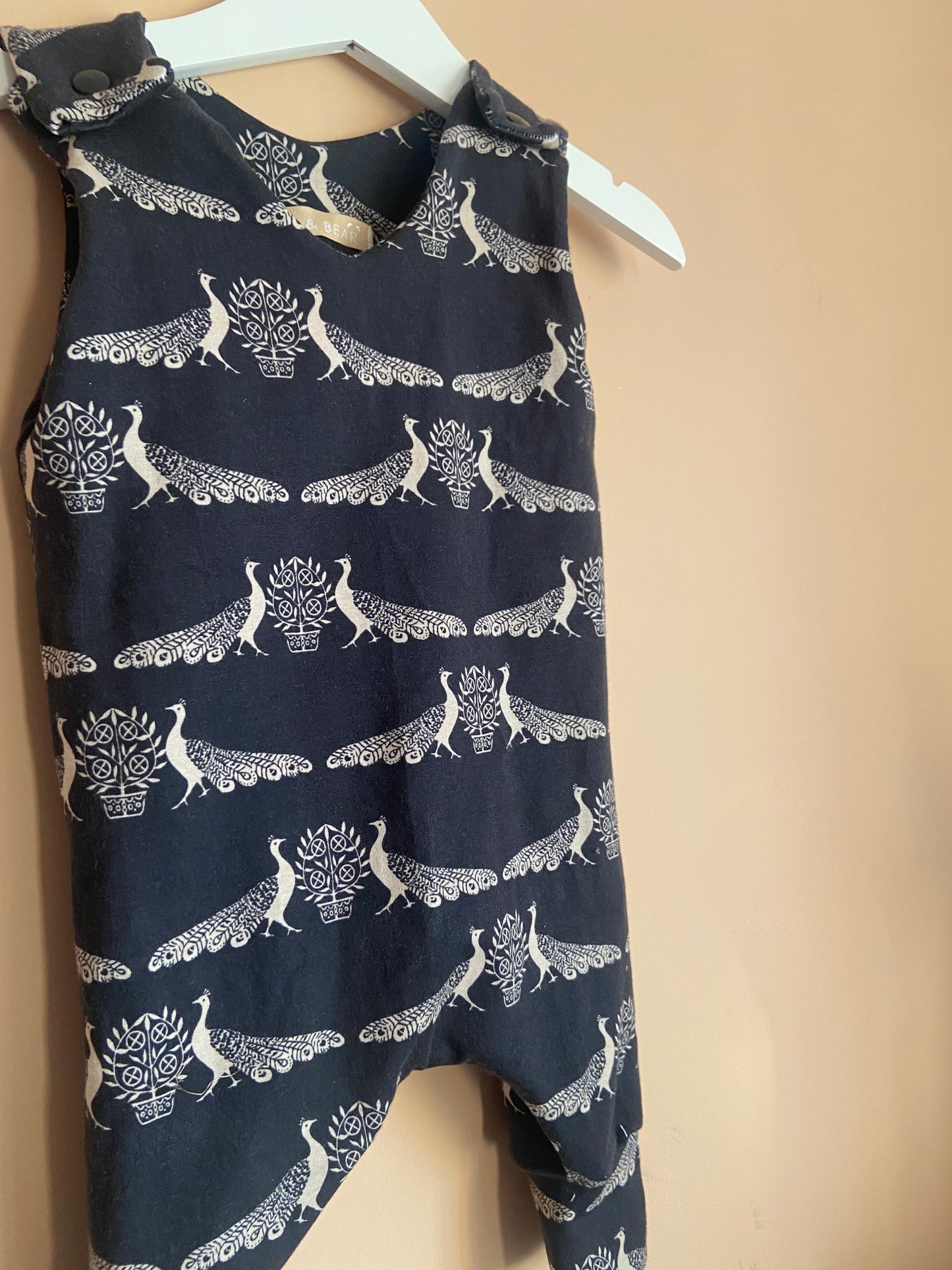 Royal Peacock Harem Romper