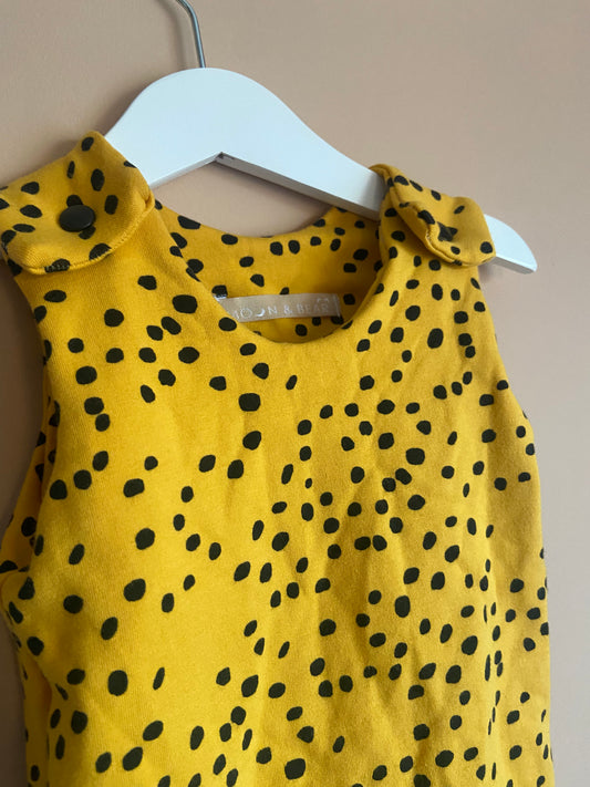 Mustard Spot Harem Romper