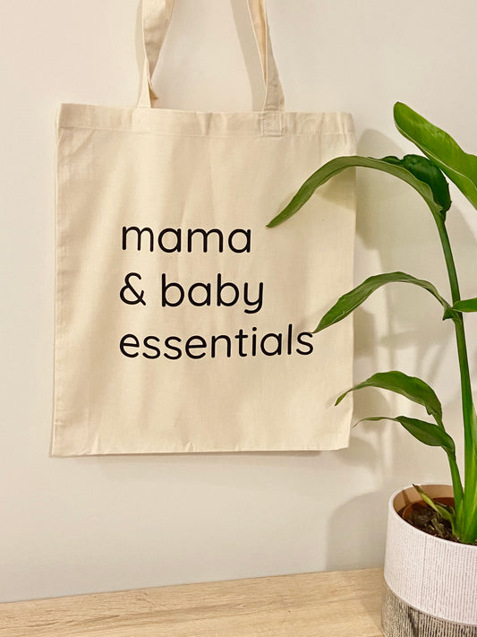 Mama and Baby Essentials Tote Bag